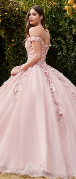 COPY - Rose gold beaded prom party pageant quencenara dress - Picture 4 of 9